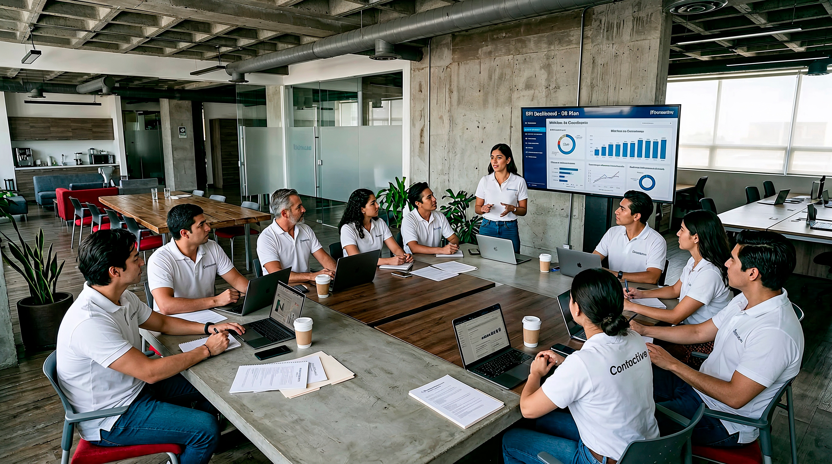 Equipo de trabajo en sesión de planeación
